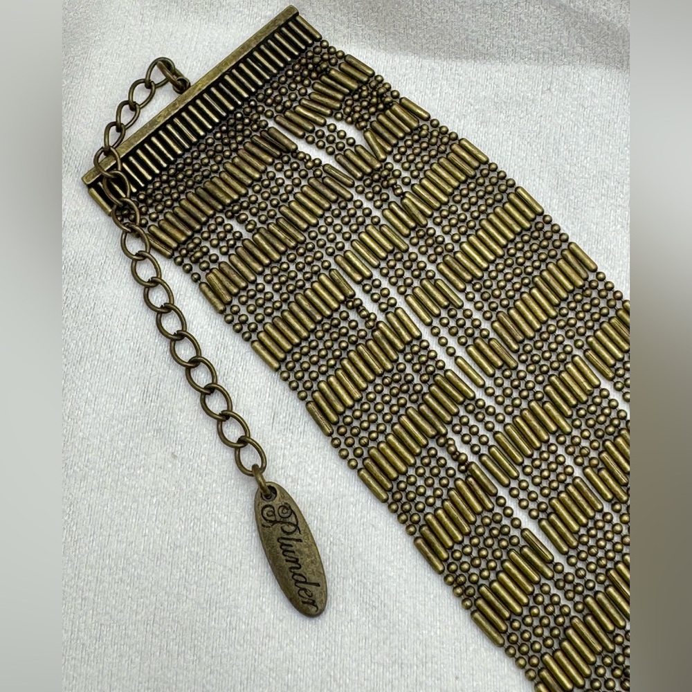 Plunder Multi Strand Maverick Bronze Tone Bracelet NEW